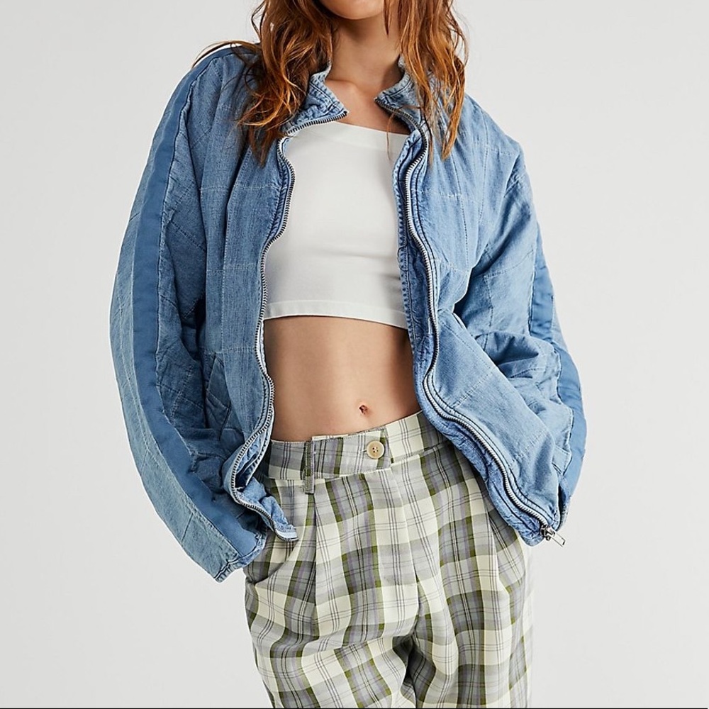 Free people quilted dolman jacket